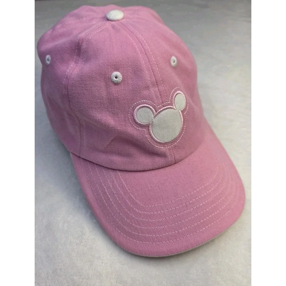 Coquette Pastel Disney Mickey Mouse Pink Florida Embroidered Baseball Cap Hat